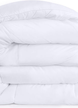 Utopia Bedding Comforters Queen Size, All Season Duvet Insert, Down Alternative Box Stitched Bed Comforter with Corner Tabs, Machine Washable (White)
