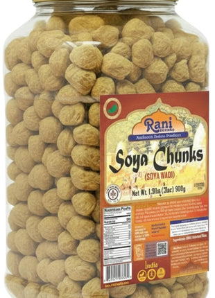 Rani Soya Chunks Nuggets (High Protien) Vadi, 31oz (1.9lbs) 900g ~ All Natural, Salt-Free | Vegan | No Colors | Gluten Friendly | NON-GMO | Kosher | Indian Origin | Meat Alternate Substitute
