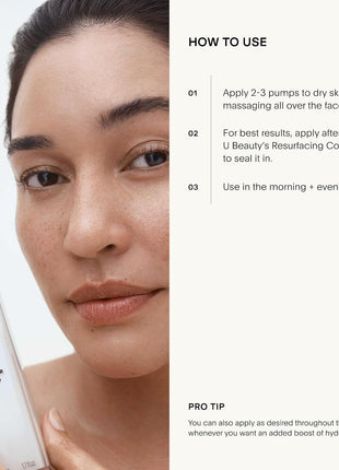 U Beauty The SUPER Hydrator - Mega-Dose Skin Hydrator and Hyaluronic Acid Moisturizing Cream with Peptides and Grapeseed Oil for Supple, Smooth, and Softer-Looking Skin For Up To 48 Hours - 0.5 fl oz