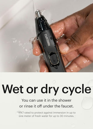 MANSCAPED® The Weed Whacker® 2.0 Electric Nose & Ear Hair Trimmer – 7,000 RPM Precision Tool with Rechargeable Battery, Wet/Dry, Easy to Clean, Improved Stainless Steel Replaceable Blade