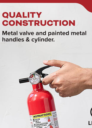 Kidde, FA110G, Multi Purpose Fire Extinguisher for Home, Office, Dorm, Residential, 1A10BC