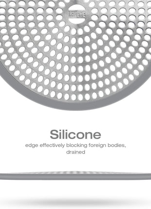 LEKEYE Shower Drain Hair Catcher/Strainer/Stainless Steel and Silicone