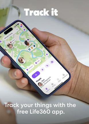 Life360 Tile Sticker - Small Bluetooth Tracker, Remote Finder and Item Locator for Bikes, Glasses and More. Both iOS and Android Compatible. Phone Finder. 1-Pack (Black)