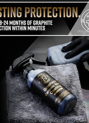Adam's Advanced Graphene Ceramic Spray Coating Kit - 18+ Months Sprayable Graphene Oxide Ceramic Coating for Cars, Boats, RV's & Motorcycle - Adds Extreme Gloss, Depth, Shine & Protection