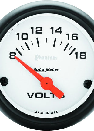 AUTO METER 5791 Phantom Electric Voltmeter Gauge , 2.3125 in.