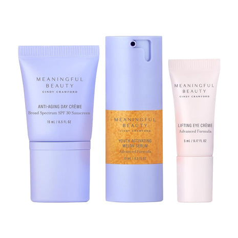 Meaningful Beauty Travel Size 3-Piece Anti-Aging Skincare Starter Kit
