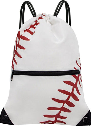 HOLYLUCK Drawstring Backpack Bag Sport Gym Sackpack - black