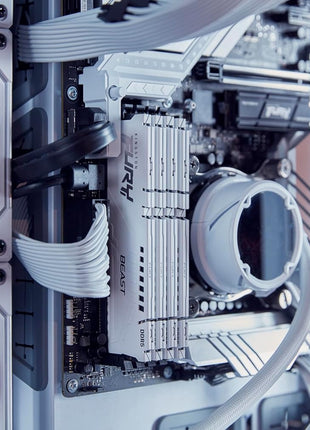 Kingston Fury Beast White 32GB 6000MT/s DDR5 CL30 DIMM (Kit of 2) Desktop Gaming Memory - KF560C30BWEK2-32