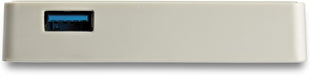 StarTech.com USB C to Gigabit Ethernet Adapter w/USB A Port - White 1Gbps NIC USB 3.0/USB 3.1 Type C Network Adapter - 1GbE USB-C RJ45/LAN TB3 Compatible Windows MacBook Pro Chromebook (US1GC301AUW)