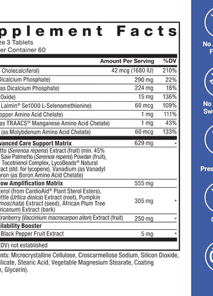 Force Factor Prostate Advanced, Health Supplement for Men for Reducing Nighttime Bathroom Trips, Bladder & Urinary Relief, with Saw Palmetto, Beta-Sitosterol, 180 Tablets, (Pack of 2)