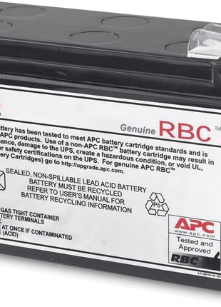 APC UPS Battery Replacement, RBC2, for APC Back-UPS Models BE500R, BK300C, BK350, BK500, BK500BLK, BK500M, BK500MC, BK500MUS, and SC420, SU420NET