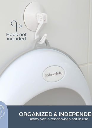 Dreambaby Non-Slip Potty Training Seat, Soft & Comfortable, Easy to Clean, Travel-Friendly, for Toddler Boys and Girls, Fits Round & Oval Toilets | Fits Round & Oval Toilets - Non-slip Toddler Potty Seat - Easy to Clean - Travel-Friendly