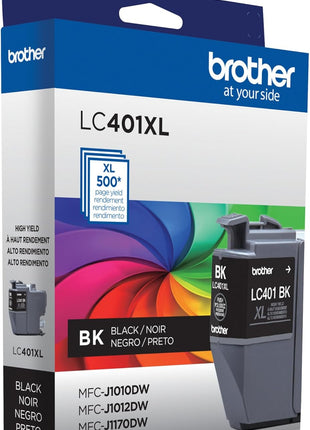 Brother Genuine LC401XLBK High Yield Black Ink Cartridge