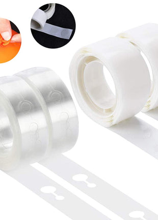 KICNIC Balloon Arch Strip Kit for Garland, 32.8 Feet Balloon Tape Strips and 200 Glue Point Dot Stickers for Party Wedding Birthday Baby Shower Graduation Decorations
