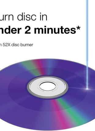 Verbatim CD-R 700MB 52X DataLifePlus White Inkjet Printable, Hub Printable - 50pk Spindle - 94755
