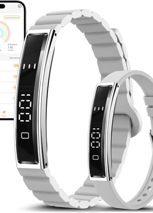 Smart Bracelet for Women Men, Health Activity Fitness Trackers, 24/7 Heart Rate & Sleep Tracker, HRV & Stress Monitor, Smart Wristband with 2 Bands for Calorie/Step Counter, Free APP for iOS & Android