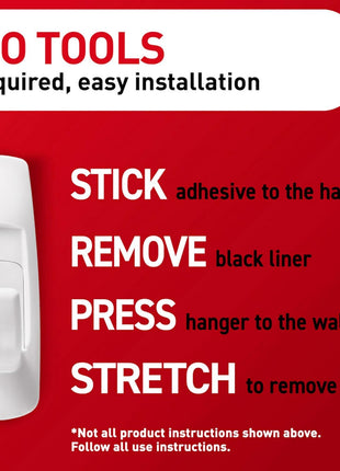 Command Large Utility Hooks, 7-Hooks, 12-Strips, Organize Damage-Free | Damage-Free Hanging Wall Hooks with Adhesive Strips, No Tools Adhesive Hooks for Hanging Decor, Holds up to 5 lb