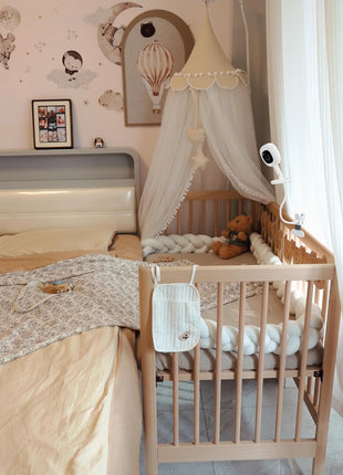Flexible Baby Monitor Mount for Nanit Pro Smart Baby Monitor & Flex Stand |No Tools, No Wall Damage, Portable with 360° Angle Adjustment (clamp)