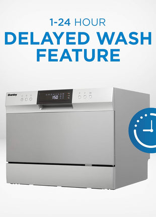 Danby DDW631SDB Countertop Dishwasher, Stainless Steel
