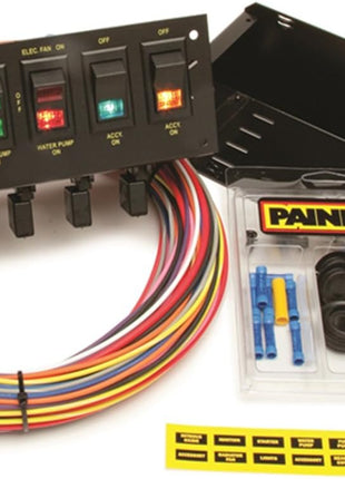 Painless Performance 50305 Circuit Breaker Protected Rocker Switch Panel, 6-Switch