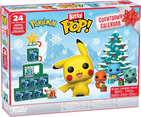 Funko Pop! Bitty Countdown Calendar: Pokemon - 24 Days of Surprises - Collectible Vinyl Mini Figures - Mystery Box - Gift Idea - Holiday Present for Kids - Christmas or Birthday Countdown