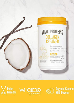 Vital Proteins Collagen Peptides Powder Unflavored 19.3 OZ Creamer Vanilla
