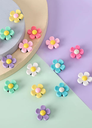 Ella & Emma 16pcs Flower Charm Accessory for Bogg Bags and Simply Southern Totes, Decorative Accessories to Customize Your Beach Tote Bag