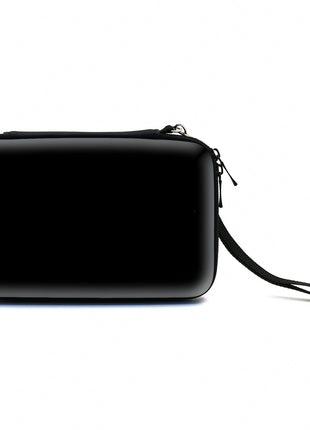 ADVcer 3DS Case, EVA Waterproof Hard Shield Protective Carrying Case with Detachable Hand Wrist Strap Compatible with Nintendo New 3DS, 3DS, 2DS XL or DSi, DS Lite, Black