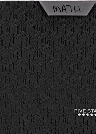 Five Star 2-Pocket Folder, Plastic Folder with Stay-Put Tabs and Prong Fasteners, Holds 8-1/2 inch x 11 inch Paper, Black (72113)