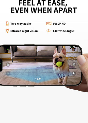 PETKIT Autoamtic Camera Pet Feeder for Cats and Dogs, 1080P HD AI-Powered Camera with Wide Angle and Night Vison, 2-Way Audio, Ultra Quiet 1.85L Cat Water Fountain, App Control