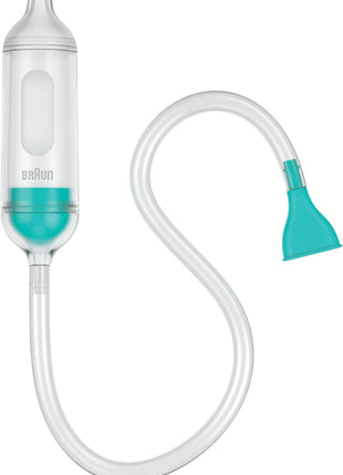 Braun Manual Nasal Aspirator - Mucus Remover, Blocked Nose Relief, Manual Suction Power, 2 Nose Tip Sizes, Newborn, Baby, and Child Friendly, Dishwasher Safe, FSA and HSA Eligible