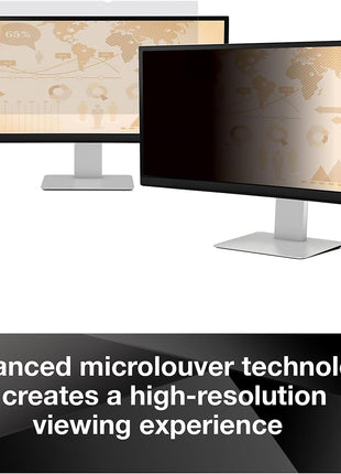 3M Privacy Filter for 19.5-inch Widescreen Monitor, 16:9 Aspect Ratio (PF195W9B)