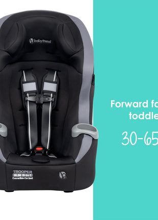 Baby Trend Trooper 3-in-1 Convertible Car Seat, Dash Black