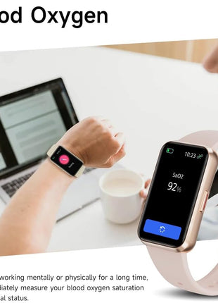 Fitness Trackers,Heart Rate Blood Oxygen Sleep Monitor,1.47'' OLED Display,Calorie Pedometer Steps Counter Activity watchs,Smart Band 24/7 Health Monitoring(Black)