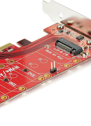 StarTech.com PEX4M2E1 M.2 Adapter - x4 PCIe 3.0 NVMe - Low Profile and Full Profile - SSD PCIE M.2 Adapter - M2 SSD - PCI Express SSD