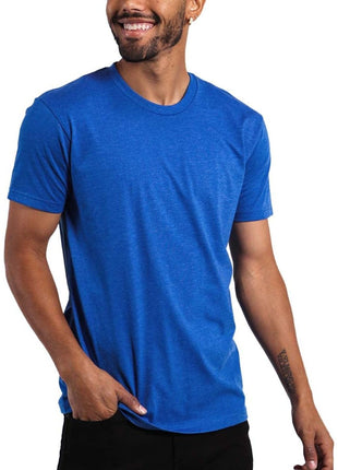 INTO THE AM Premium Men's Fitted Crewneck Essential Blank Tees - Casual Fitted Gym Fresh Classic Short Sleeve Plain Fashion Undershirts Tshirts for Guys (Black, Large)
