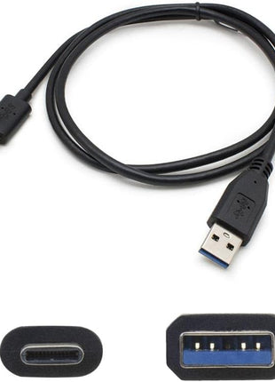 AddOn 1M USB 3.1 (C) Male to USB 3.0 (A) Male Black Adapter Cable (USBC2USB3A1MB)