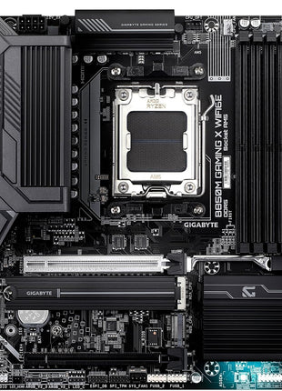 GIGABYTE B850M Gaming X WIFI6E AMD AM5 mATX Motherboard, Support AMD Ryzen 9000/8000/7000 Series, DDR5, 10+2+2 Power Phase, 2X M.2, PCIe 5.0, USB-C, WIFI6E, 2.5GbE LAN, EZ-Latch, 5-Year Warranty