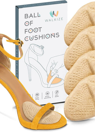 Walkize Metatarsal Pads Women | Heel Inserts for Women | Ball of Foot Cushions (2 Pairs Foot Pads) All Day Pain Relief and Comfort One Size Fits Shoe Inserts