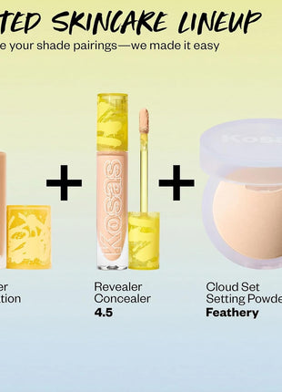 Kosas Revealer Liquid Foundation SPF 25 – Medium Buildable Coverage, Hydrating Natural Glow Finish, Light Medium Neutral 200