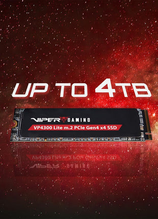 Patriot Memory Viper VP4300 Lite 4TB M.2 PCIe Gen4 x4 SSD, Compatible with PS5
