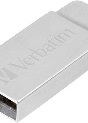 Verbatim 64GB Metal Executive USB Flash Drive - Silver