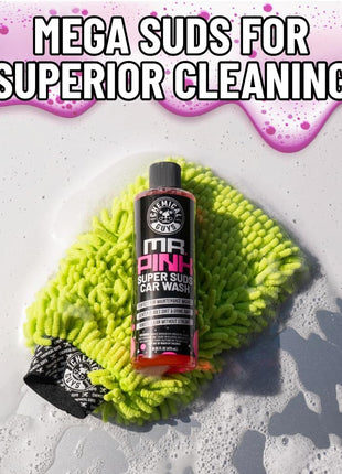 Chemical Guys Mr. Pink Car Wash Soap - 128 oz Super Suds Foaming Car Wash Soap for Cannon, Blaster, or Bucket Washing - pH Balanced, Safe on Wax, Sealant, Ceramic, and Clear Coat Finishes