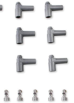 MSD 31189 Super Conductor Spark Plug Wire Set, Multi-Angle Plug, HEI Cap