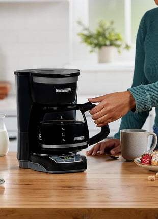 BLACK+DECKER 12-Cup Drip Coffee Maker with Vortex Brewing