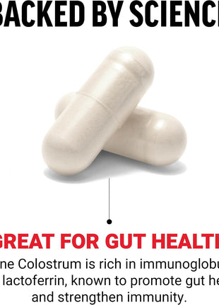 Force Factor Bovine Colostrum Capsules Supplement | with Immunoglobulin and Lactoferrin, Supports Gut Health & Immune Health, 120 Capsules