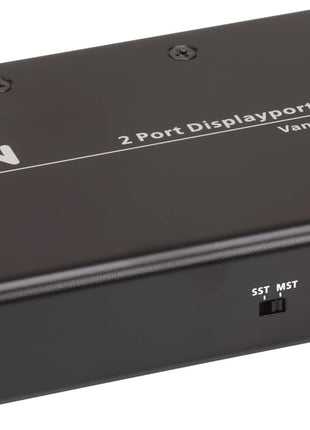 ATEN VS192 2-Port True 4K DisplayPort Splitter SST Split or MST Extended Display - Connect 1 DP Source to 2 Display Port Computer Monitor - TAA Compliant - Metal