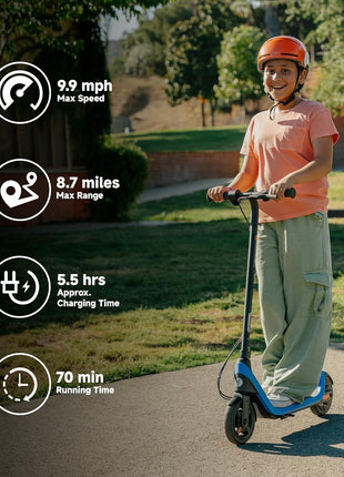 Segway Ninebot Kids eKickScooter, Kids Electric Scooter with Cruise Mode, Adjustable Handlebar Height (C2 Pro Only), for Riders Up to 132 lbs, UL-2272 2271 Certified
