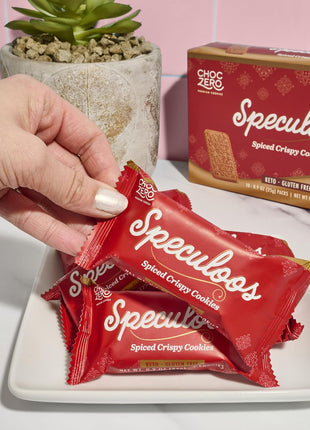 ChocZero Speculoos Cookies, Gluten Free, No Added Sugar, Spiced Windmill Keto Cookie, 30 Cookies Per Box, 9 Ounce (Pack of 1)
