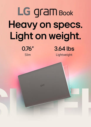 LG gram Book 15-inch Lightweight Laptop Computer, Intel Core i5-1334U Processor, Windows 11 Home, 8GB RAM, 512GB SSD - Titan Silver